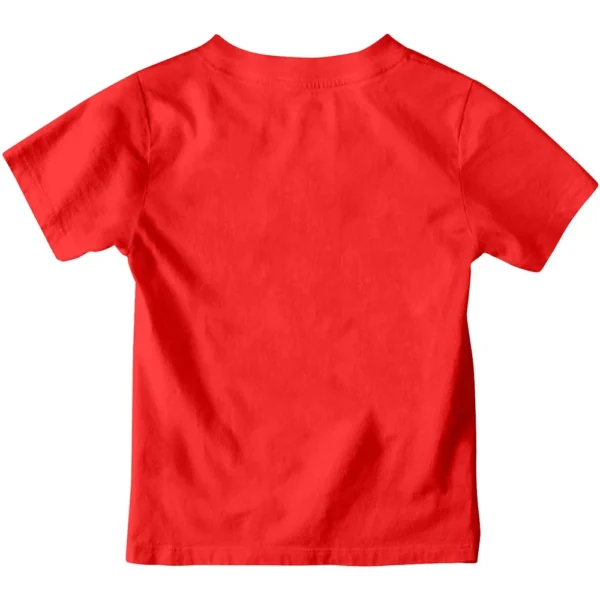 Kids 180 GSM Red Round Neck T shirts - Image 3