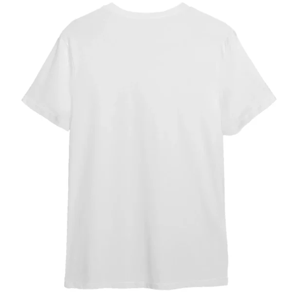 Plain White Mens White Cotton T Shirt 180 GSM - Image 4