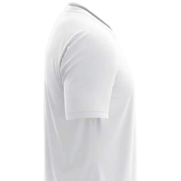 Plain White Mens White Cotton T Shirt 180 GSM - Image 3