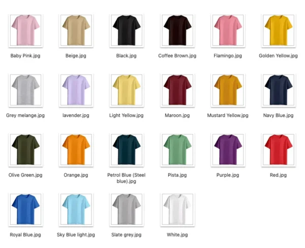 Plain White Mens White Cotton T Shirt 180 GSM - Image 2